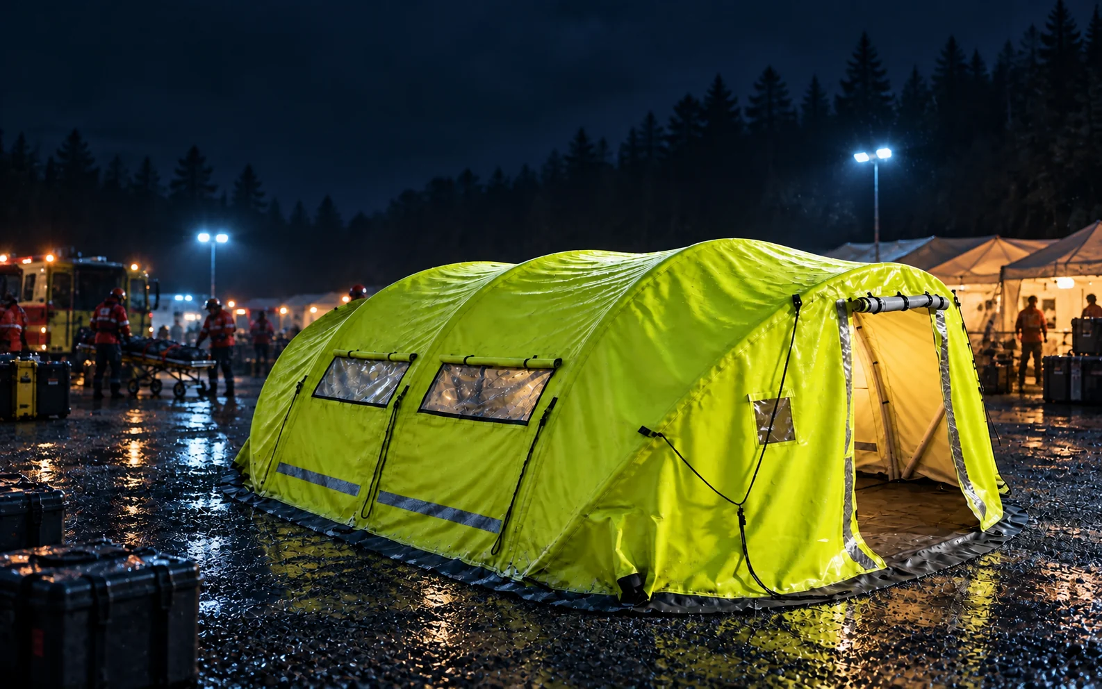 Kampanjeillustrasjon: ROFI Rapid Rescue telt